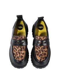 Stiefel Buffalo "Buffalo Aspha Loafer - Vegannappa/ Suede", Damen, Gr. 39, schwarz, braun, Polyurethan, unifarben, Schuhe Stiefel