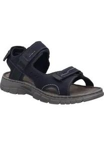 Sandale Josef Seibel "Brendan 08, indigo-kombi", Herren, Gr. 42, blau (indigo, kombi), Obermaterial: 100% Rindsleder Leather cow., Schuhe Sandale