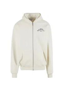 Kapuzenpullover Karl Kani "Karl Kani Kani Palm Os Zip Hoodie", Herren, Gr. S, wei&szlig;, 65% Baumwolle, 35% Polyester, mehrfarbig, normal, ohne Ausschnitt, Pullover Kapuzenpullover