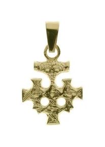 Kettenanh&auml;nger OSTSEE-SCHMUCK "- Hiddensee 15 x 13 mm - Silber 925/000, vergoldet -" Gr. 23, gold (goldfarben, gelb), Schmuckanh&auml;nger, Damen, Silber 925 (Sterlingsilber), Kettenanh&auml;nger