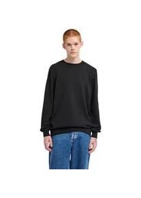 Strickpullover Element "Icon Embroidery", Herren, Gr. XL, off schwarz, Obermaterial: 50% Walkfrottier, 50% Microfaser;, Pullover Strickpullover