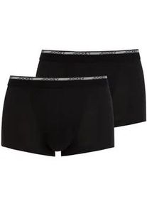 Boxershorts Jockey "Boxershort Modern Classic Short Trunk 2P 2er Pack", Herren, Gr. L, schwarz, Obermaterial: 100% Baumwolle CO., Unterhosen