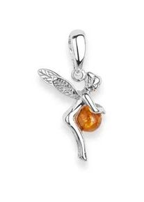 Kettenanh&auml;nger OSTSEE-SCHMUCK "- Elfe - Silber 925/000 - Bernstein" Gr. 25, silber (silber 925, silberfarben, wei&szlig;), Schmuckanh&auml;nger, Damen, Silber 925 (Sterlingsilber), Kettenanh&auml;nger