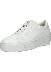 Schn&uuml;rschuh Paul Green "Paul Green Halbschuhe Glattleder", Damen, Gr. 40, wei&szlig;, Glattleder, Schuhe Schn&uuml;rschuh