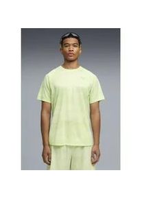 Laufshirt Puma "M RUN VELOCITY AOP TEE", Herren, Gr. M, apple spritz, Web, Obermaterial: 100% Polyester, bedruckt, slim fit normal, Rundhals, Shirts Laufshirt, Slim Fit Passform, atmungsaktive dryCELL-Technologie, Kurzarm-Design