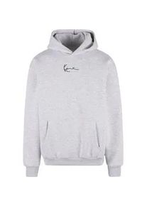 Kapuzensweatshirt Karl Kani "Karl Kani Small Signature Essential Os Hoodie", Herren, Gr. S, ash grau, 65% Baumwolle, 35% Polyester, Sweatshirts