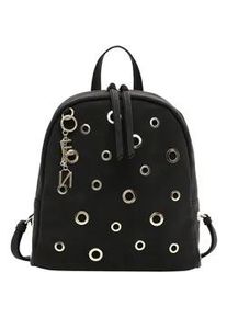 Emily & Noah Rucksack EMILY & NOAH "Rucksack E&N Heidrun", Damen, Gr. B/H/T: 24cm x 30cm x 10cm, schwarz (schwarz 100), Obermaterial: 60% Polyurethan PU. 40% Polyester PES., Rucks&auml;cke Rucksack