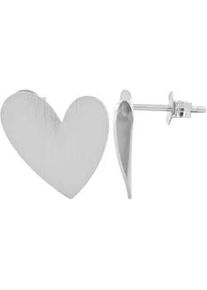 Adelia&acute;s Paar Ohrh&auml;nger ADELIA ́S "Damen Ohrringe &ndash; Ohrstecker Herz aus 925 Silber", Damen, Gr. Damen, Silber 925 (Sterlingsilber), silber, Ohrringe, Zum Verschenken &ndash; passend f&uuml;r viele Anl&auml;sse