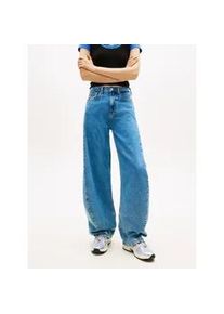 Tommy Hilfiger Loose-fit-Jeans TOMMY JEANS "ELLA MID BARREL BJ4138", Damen, Gr. 31, L&auml;nge 28, denim medium, Denim/Jeans, Obermaterial: 99% Baumwolle, 1% Elasthan, Jeans