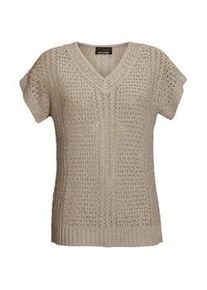 Strickpullover GOLDNER "Kurzgr&ouml;&szlig;e Pullover", Damen, Gr. 21, beige (sand), Obermaterial: 55% Polyacryl PAN. 45% Polyamid PA., normal, Sonstiges, Pullover Strickpullover, Ohne