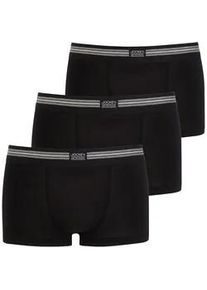 Boxershorts Jockey "Boxershort Cotton Stretch Short Trunk 3P 3er Pack", Herren, Gr. XL, schwarz, Obermaterial: 95% Baumwolle CO. 5% Elasthan EL., Unterhosen