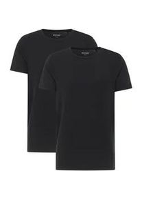 T-Shirt Mustang "T-Shirt Style Allen 2-Pack 2er Pack", Damen, Gr. XL, schwarz, Obermaterial: 95% Baumwolle CO(Bio). 5% Elasthan EL., Shirts T-Shirt