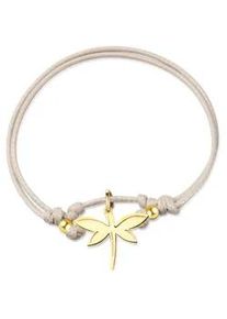 Armband AILORIA "Armband beige/silber LIBELLULE", gold, Armb&auml;nder, Damen, Edelstahl, Armband