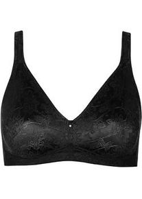 Minimizer-BH LISCA "Minimizer ohne B&uuml;gel Jane", Damen, Gr. 80, Cup F, schwarz, Stoff, Obermaterial: 79% Polyester PES. 14% Polyamid PA. 7% Elasthan EL., BHs Minimizer-BH