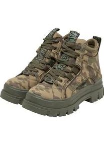 Stiefel Buffalo "Buffalo ASPHA NC MID - VEGAN NUBUCK", Damen, Gr. 38, khaki, Polyurethan, unifarben, Schuhe Stiefel