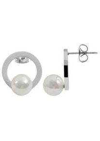 Adelia&acute;s Paar Ohrh&auml;nger ADELIA ́S "Damen Ohrringe &ndash; Ohrstecker aus Edelstahl mit Perle", Damen, Gr. Damen, Edelstahl, silber, Ohrringe, Zum Verschenken an Menschen, die Ihnen am Herzen liegen