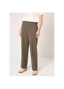 Stoffhose Street One, Damen, Gr. 34, L&auml;nge 30, light terra mocha, Stoff, 61% Polyester, 32% Baumwolle, 7% Elasthan, unifarben, straight fit lang, Hosen Stoffhose, mit Elastikbund