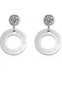 Paar Ohrh&auml;nger AILORIA "Ohrringe AGATHE", silber, Ohrringe, Damen, Edelstahl