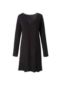 Sassa Mode Nachthemd SASSA "Nachthemd CASUAL COMFORT", Damen, Gr. 38, N-Gr, schwarz, Obermaterial: 95% Viskose CV. 5% Elasthan EL., Kleider Nachthemd