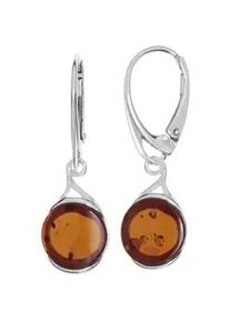 Paar Ohrh&auml;nger OSTSEE-SCHMUCK "- Tira - Silber 925/000 - Bernstein" Gr. 33, silber (silber 925, silberfarben, wei&szlig;), Ohrringe, Damen, Silber 925 (Sterlingsilber)