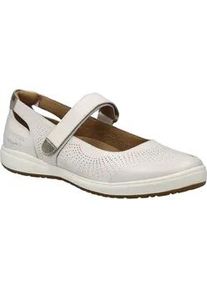 Slipper Josef Seibel "Caren 68, weiss-gold", Damen, Gr. 37, wei&szlig; (wei&szlig;, gold), Obermaterial: 100% Rindsleder Leather cow., Schuhe Slipper