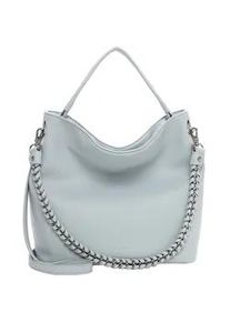 Beuteltasche Tamaris "Beutel TAS Kalia", Damen, Gr. B/H/T: 43cm x 31cm x 18cm 0, blau (lightblau 530), Polyurethan, Taschen Beuteltasche