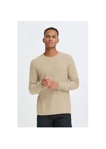 Strickpullover Blend "BHAbas", Herren, Gr. M, winter twig, Feinstrick, 100% Baumwolle, unifarben, Basic, normal normal, Rundhals, Pullover Strickpullover, Basic Strickpullover