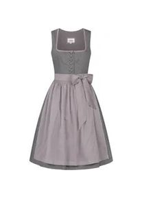 N&uuml;bler Dirndl N&Uuml;BLER "Dirndl midi Fabiane", Damen, Gr. 40, EURO, grau, Obermaterial: 100% Viskose CV., Kleider