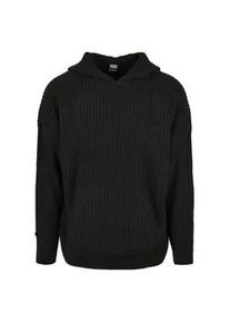 Kapuzenpullover Urban Classics "Urban Classics Herren Knitted Hoody", Herren, Gr. XL, schwarz, 100% Polyacryl, unifarben, oversize, Rundhals, Pullover Kapuzenpullover