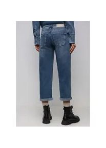 Comfort-fit-Jeans Street One, Damen, Gr. 29, L&auml;nge 28, mid blau authentic washed, Jeans, 82% Baumwolle, 16% Polyester, 2% Elasthan, unifarben, kn&ouml;chelfrei, Jeans, mit destroyed Details