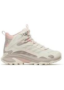 Wanderschuh Merrell "MOAB SPEED 2 MID GTX", Damen, Gr. 40,5, marble pink, Synthetik, Schuhe Wanderschuh, wasserdicht dank Gore-Tex Membrane, mit Vibram Sohle