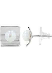 Adelia&acute;s Paar Ohrh&auml;nger ADELIA ́S "Damen Ohrringe &ndash; Ohrstecker aus 925 Silber mit S&uuml;&szlig;wasserperle", Damen, Gr. Damen, Silber 925 (Sterlingsilber), silber, Ohrringe, Perfekt zum Verschenken an besondere Menschen