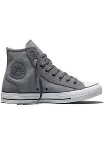 Sneaker Converse "CHUCK TAYLOR ALL STAR CANVAS & SUE", Damen, Gr. 40, schwarzer grau, schwarz matter, wei&szlig;, Leder, Textil, Schuhe Sneaker