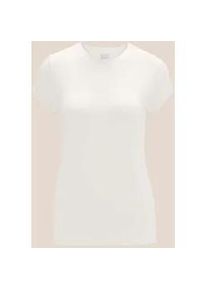 Madeleine Mode Kurzarmshirt MADELEINE "Jerseyshirt Kurzarm Jersey Basicoberteil", Damen, Gr. 38, wei&szlig; (wollwei&szlig;), Obermaterial: 95% Viskose CV. 5% Elasthan EL., Modern, normal, Shirts, angenehme Stretchqualit&auml;t