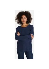 LIEBLINGSST&Uuml;CK Strickpullover LIEBLINGSST&Uuml;CK "BinjaL", Damen, Gr. 38, 490, navy, 100% Baumwolle, normal, Rundhals, Pullover Strickpullover, aus 100% Baumwolle