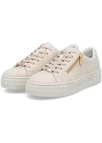 Sneaker Rieker, Damen, Gr. 42, elfenbein, Lederimitat, Schuhe Sneaker