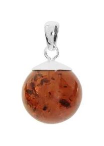 Kettenanh&auml;nger OSTSEE-SCHMUCK "- Fanja - Silber 925/000 - Bernstein" Gr. 27, silber (silber 925, silberfarben, wei&szlig;), Schmuckanh&auml;nger, Damen, Silber 925 (Sterlingsilber), Kettenanh&auml;nger