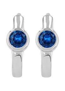 Adelia&acute;s Klappcreolen ADELIA ́S "Damen Ohrringe &ndash; Klappcreole aus 925 Silber mit Zirkonia", Damen, Gr. Damen, Silber 925 (Sterlingsilber), silber, Ohrringe Klappcreolen, Zum Verschenken an Menschen, die Ihnen am Herzen liegen