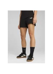 Trainingsshorts Puma "ESS SMALL NO. 1 LOGO 5'' HIGH-WAIST SHORTS TR", Damen, Gr. M, N-Gr, Puma schwarz, Sweatware, Obermaterial: 68% Baumwolle, 32% Polyester, unifarben, regular fit kurz, Hosen, sportlicher Stil, f&uuml;r Sportmode und vielseitige Aktivit&auml;ten