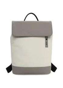 Emily & Noah Rucksack EMILY & NOAH "Rucksack E&N Le Havre RUE 09", Herren, Gr. B/H/T: 33cm x 36cm x 12cm, beige (ecru, kombi 322), Obermaterial: 60% Polyurethan PU. 40% Polyester PES., Rucks&auml;cke Rucksack