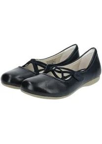 Riemchenballerina Josef Seibel "Josef Seibel Ballerinas Leder", Damen, Gr. 45, blau (ocean), Leder, Schuhe Riemchenballerina