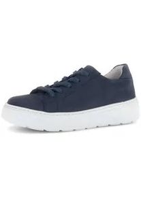 Sneaker Gabor "Sneaker low", Damen, Gr. 37,5, blau, Schuhe Sneaker