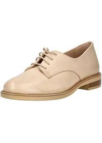 Schn&uuml;rschuh Paul Green "Paul Green Halbschuhe Glattleder", Damen, Gr. 39, beige, Glattleder, Schuhe Schn&uuml;rschuh