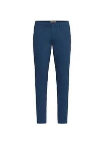 Chinohose Blend "Chinohose BHMBHKARVAN", Herren, Gr. 38, L&auml;nge 34, blau (marineblaus), Obermaterial: 99% Baumwolle CO. 1% Elasthan EL., Hosen Chinohose