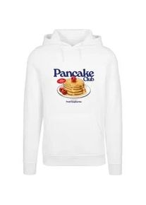 Mister Tee Kapuzenpullover MISTERTEE "MisterTee Pancake Club Hoody", Herren, Gr. XXL, wei&szlig;, 65% Baumwolle, 35% Polyester, mehrfarbig, normal, ohne Ausschnitt, Pullover Kapuzenpullover