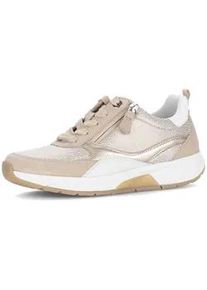 Sneaker Gabor "Sneaker low", Damen, Gr. 44, gold, Schuhe Sneaker