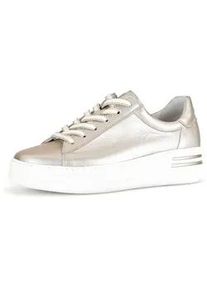 Sneaker Gabor "Sneaker low", Damen, Gr. 40,5, gold, Schuhe Sneaker