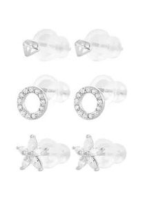 Adelia&acute;s Paar Ohrh&auml;nger ADELIA ́S "Damen Ohrringe &ndash; Ohrstecker aus 925 Silber mit Zirkonia", Damen, Gr. Damen, Silber 925 (Sterlingsilber), silber, Ohrringe, Ein Geschenk, das Freude macht