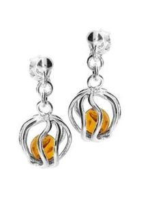 Paar Ohrh&auml;nger OSTSEE-SCHMUCK "- Sinja - Silber 925/000 - Bernstein" Gr. 25, silber (silber 925, silberfarben, wei&szlig;), Ohrringe, Damen, Silber 925 (Sterlingsilber)