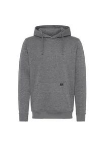 !Solid Kapuzenpullover SOLID "Hoodie SDAUJUDA", Herren, Gr. L, grau (dunkelgrau melange), Obermaterial: 65% Polyester PES. 35% Baumwolle CO., Pullover Kapuzenpullover